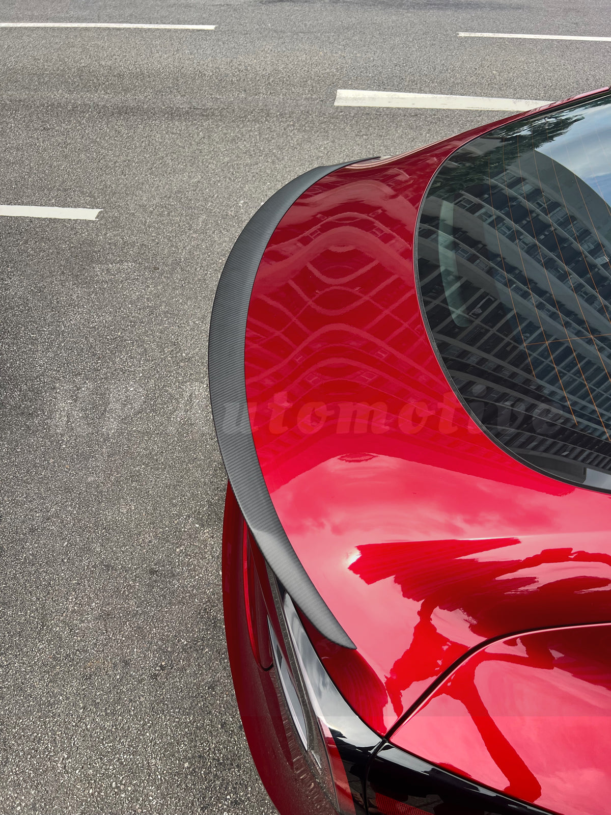 KPA Model 3 Highland Matte Carbon Performance Style Spoiler