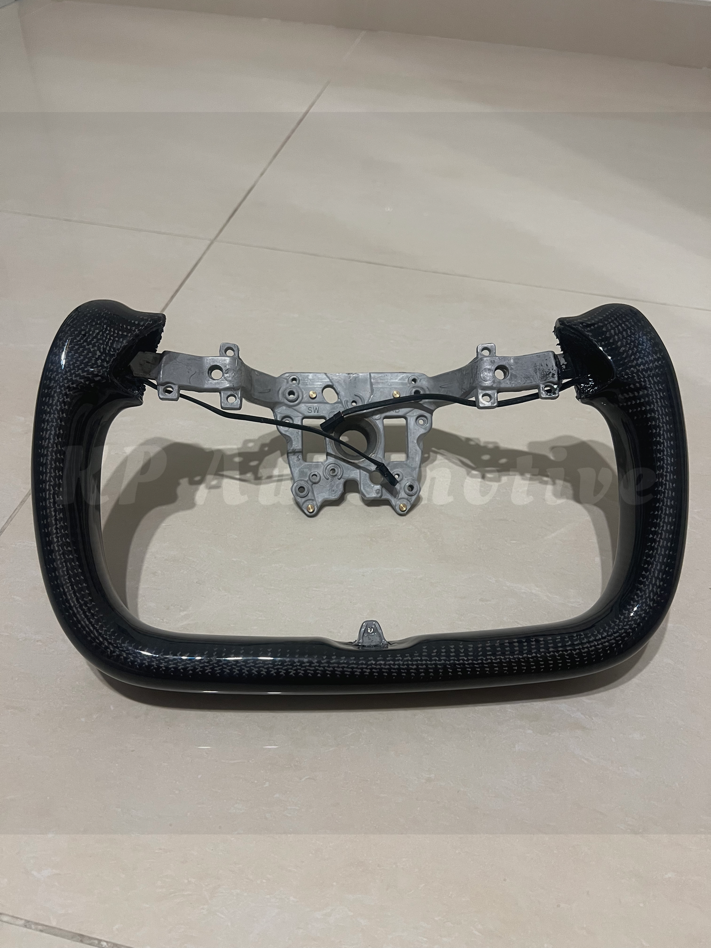 Model 3 Highland Gloss Carbon Fiber Yoke Wheel