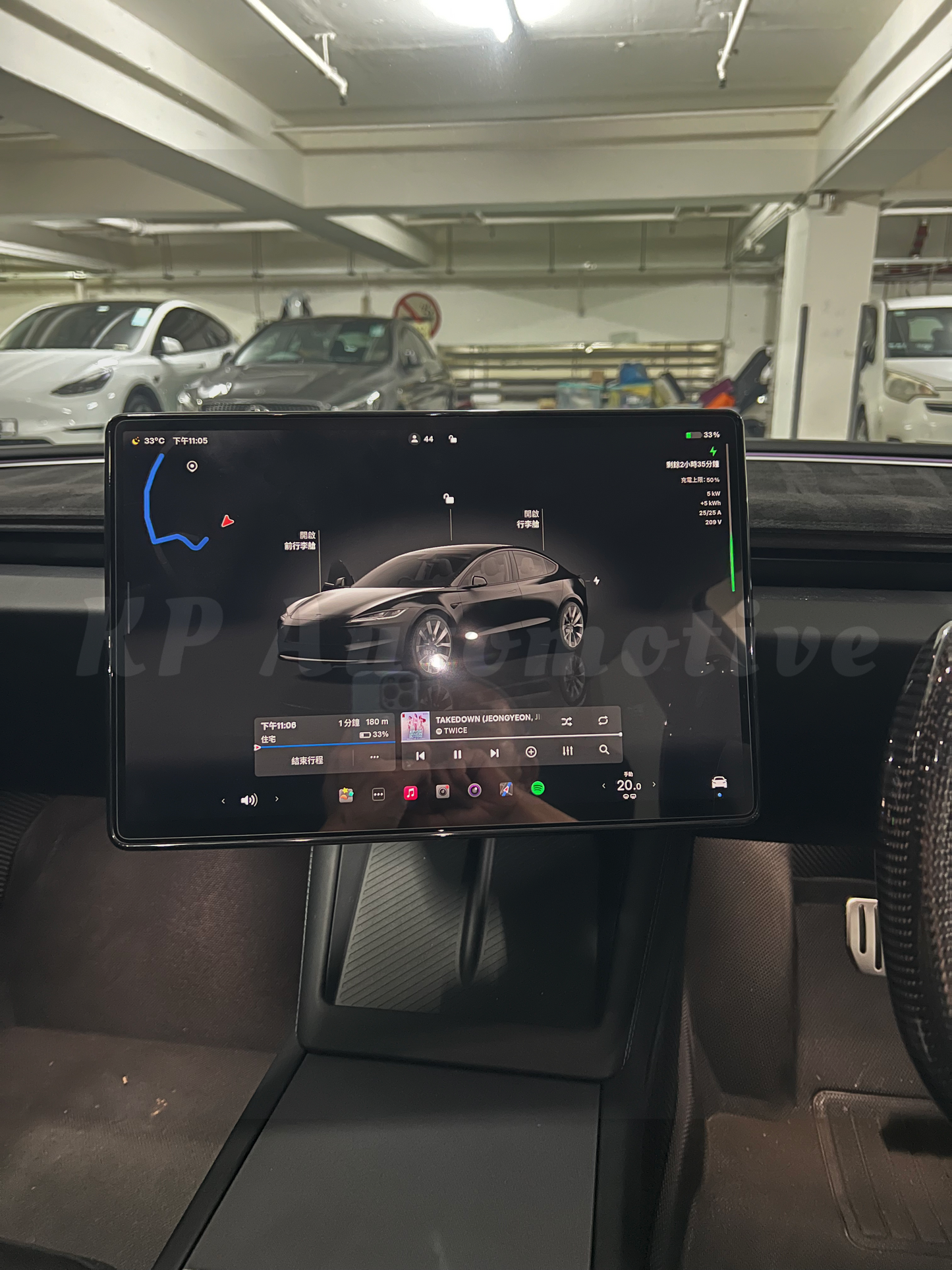 Dashboard Touch Screen Swivel Mount Kit for 2024+ Model 3 Highland